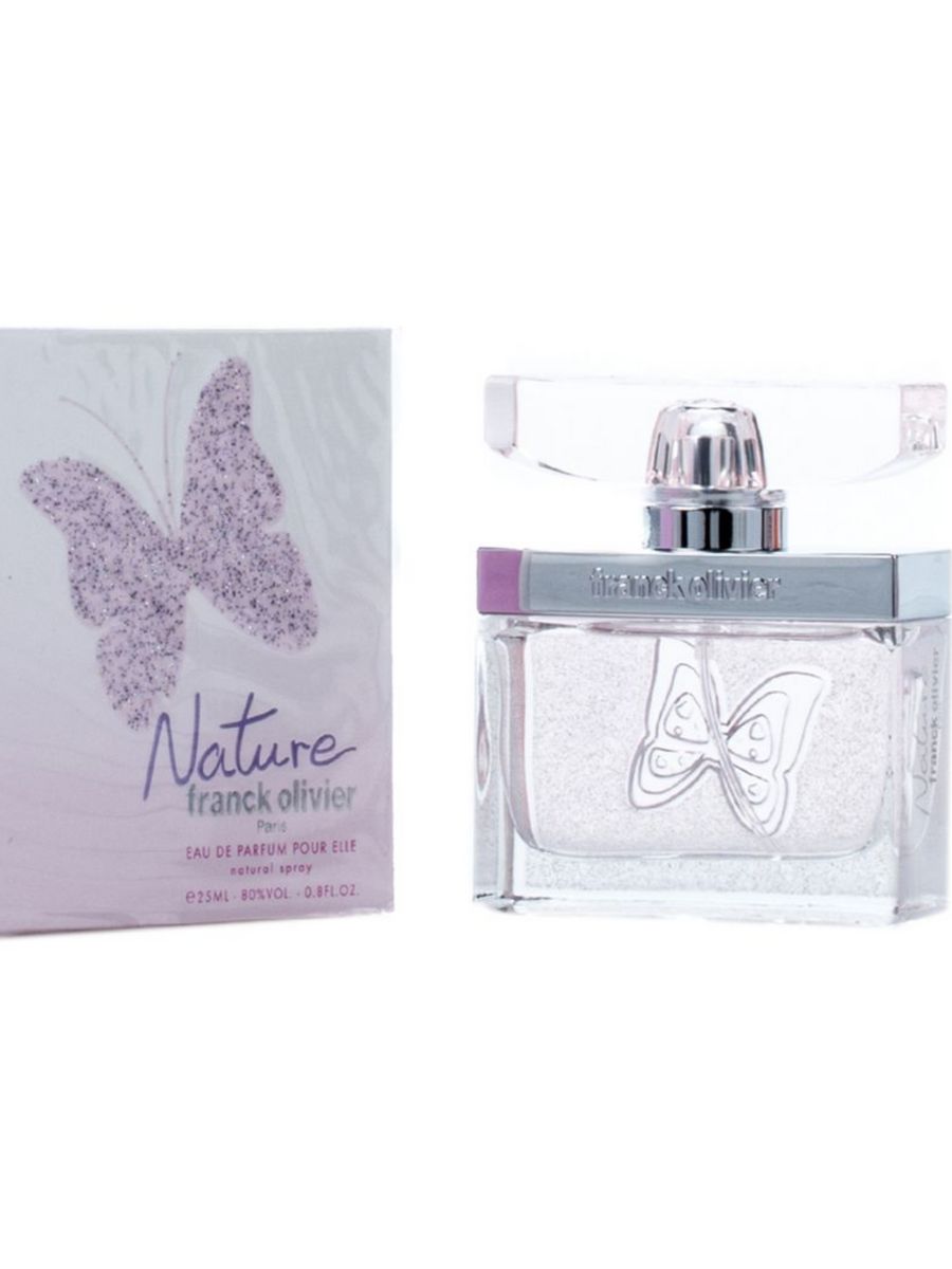 Franck Olivier 25 ml. Franck Olivier nature Lady 50ml EDP. Франк Оливер натур духи. Духи Франк Оливер бабочка.