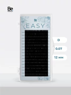 Ресницы для наращивания Easy 16 линий D, 0.07, 12 мм