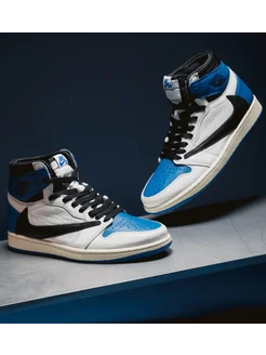 Кроссовки Nike Air Jordan 1 High Travis Scott x Fragment