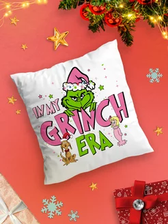 Новогодняя подушка Grinch Гринч New Year Новый год Рождество