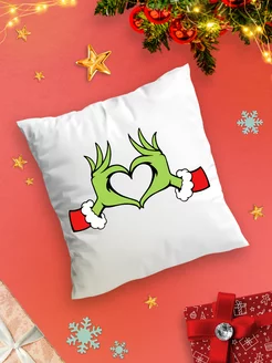 Новогодняя подушка Grinch Гринч New Year Новый год Рождество