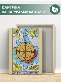 Картина Wheel of Fortune Колесо фортуны, карта таро 40х60 см