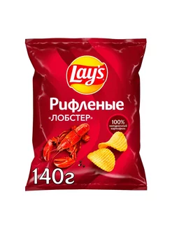 Чипсы Лейс Рифленые Лобстер 140г