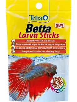 Betta LarvaSticks корм в форме мотыля для петушков 5 гр