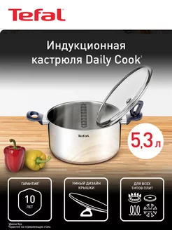 Кастрюля с крышкой Daily Cook G7124645, 24 см, 4.5 л