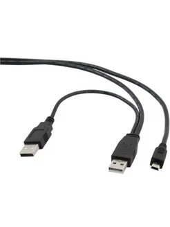 Кабель 2xUSB-miniUSB для подключения внешнего жесткого диска