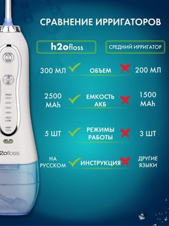 Ирригатор h2ofloss hf 6 инструкция