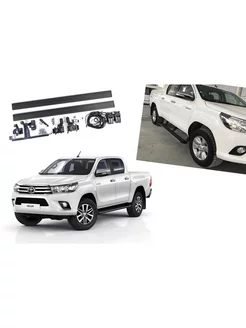 Выдвижные пороги Toyota Hilux 2015