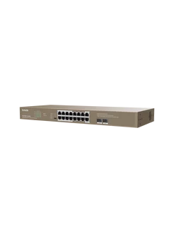 Коммутатор TEG1118P-16-250W, 16 портов PoE, 2хSFP