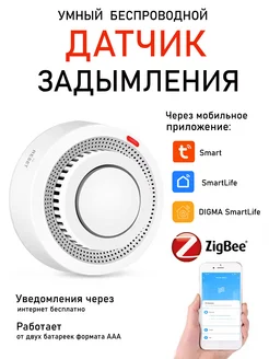 Датчик дыма Смарт Tuya Zigbee Hub