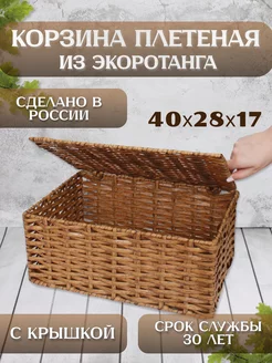 Корзина для хранения игрушек и вещей плетеная, полиротанг