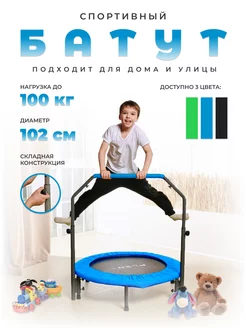 Батут с поручнем PLENY 40" BLUE