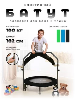 Батут с поручнем PLENY 40" BLACK