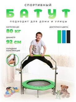 Батут с поручнем PLENY 36" GREEN