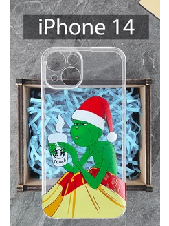 Чехол на iPhone 14 с принтом Новогодний