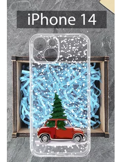 Чехол на iPhone 14 с принтом Новогодний