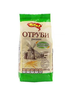 Отруби ржаные (хрустящие) 2 пакетика по 200 гр