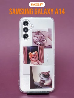 Чехол на Samsung A14 защитный с принтом