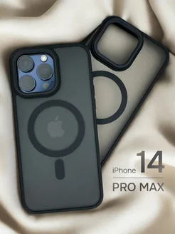 Матовый чехол на iPhone 14 Pro Max magsafe прозрачный