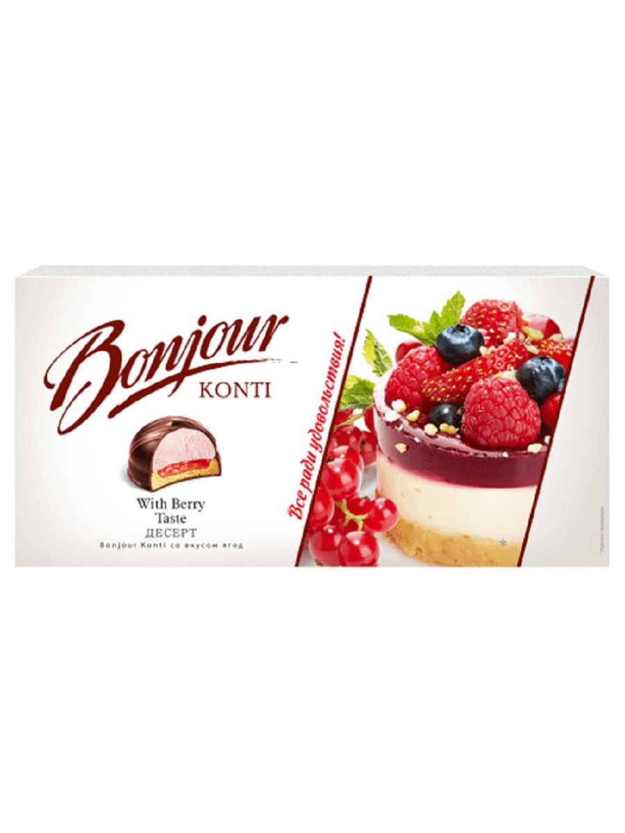 Десерт Bonjour Konti со вкус ягод 232г. Конти Бонжур черника. Печенье Bonjour Konti. Десерт Бонжур со вкусом ягод. 232г.