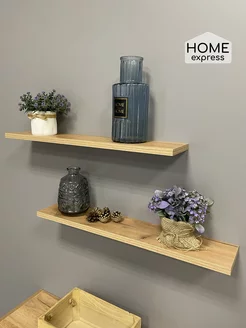 Полка настенная парящая дуб крафт золотой Moss 600x120 x2