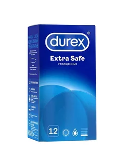 Презервативы Дюрекс Extra Safe, утолщенные, 12 штук