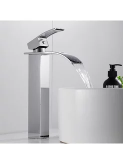 Смеситель для раковины высокий Waterfall Light черный