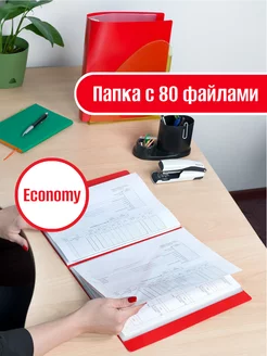 Папка для документов А4 с 80 файлами