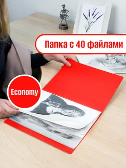 Папка для документов А4 с 40 файлами