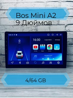 Автомагнитола Android Bos-Mini A2 4 64 на 9-дюйм