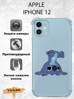 Чехол на IPHONE 12 с принтом Стич