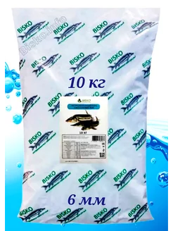 Корм для осетра продукционный диаметр 6 мм тонущий 10 кг