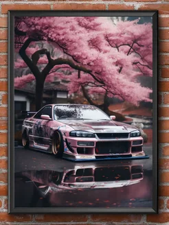 Постер Nissan Skyline GTR R34