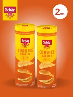 Чипсы без глютена Curvies Paprika т.м.Schar 170 гр, 2 шт