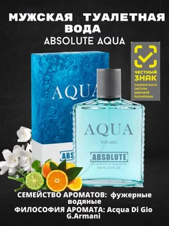 Туалетная вода Absolute Aqua 100ml for men