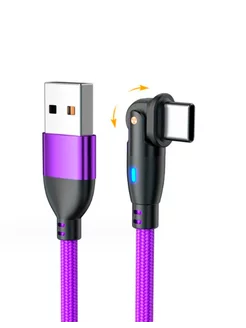 Кабель USB Type-C с поворотным коннектором, передача данных