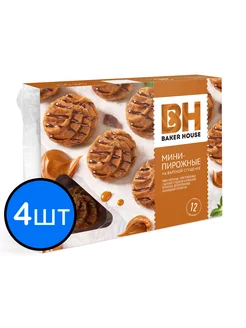 Мини-пирожные Вареная сгущенка крошковые, 240г х 4шт