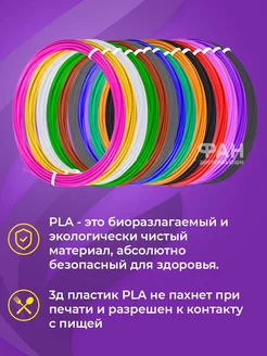 Пластик для 3D ручек PLA 14 цветов для 3д ручки