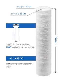 Картридж из полипропиленового шнура