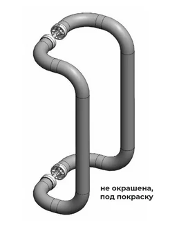 Ручка скоба для пластиковых и алюминиевых дверей под окраску