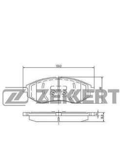 Комплект тормозных колодок Chevrolet Aveo (T200,T250,T255)