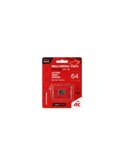 Карта памяти microSDXC 64 ГБ [QM64GMICSDXC10U3NA]