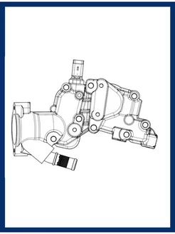 Корпус термостата Peugeot 207 LT2036