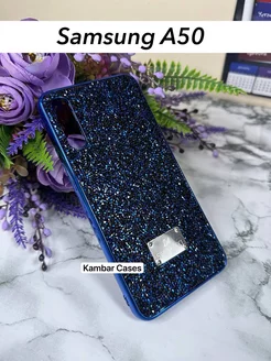 Блестящий с кристаллами чехол на Samsung A50 Swarovski