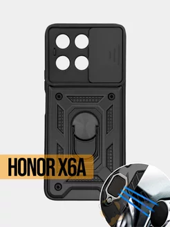 Чехол на Honor X6a противоударный с защитой камеры