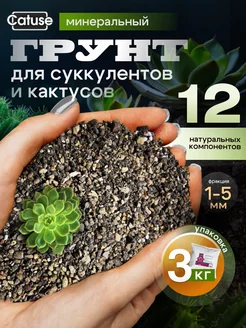 Грунт для цветов, суккулентов, кактусов, замиокулькаса 3л