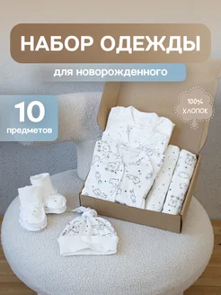 Комплект на выписку новорожденного 10 предметов