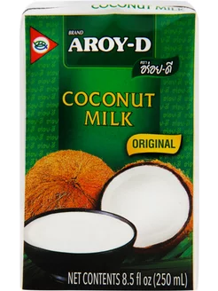 Кокосовое молоко Aroy-D Coconut Milk 17-19% 250мл