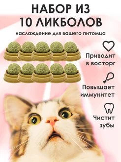 Лакомства для кошек кошачья мята конфета 10 шт