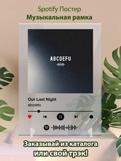 Постер спотифай Our last night - abcdefu